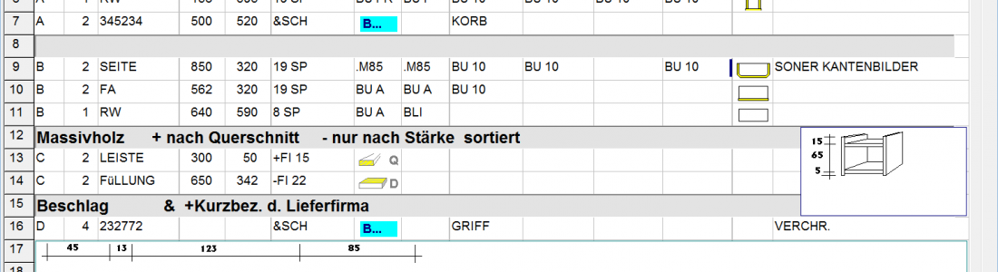 AV – 2 – Stücklisten